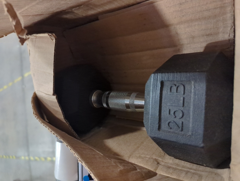 Amazon Basics Rubber Hex Dumbbell Hand Weight