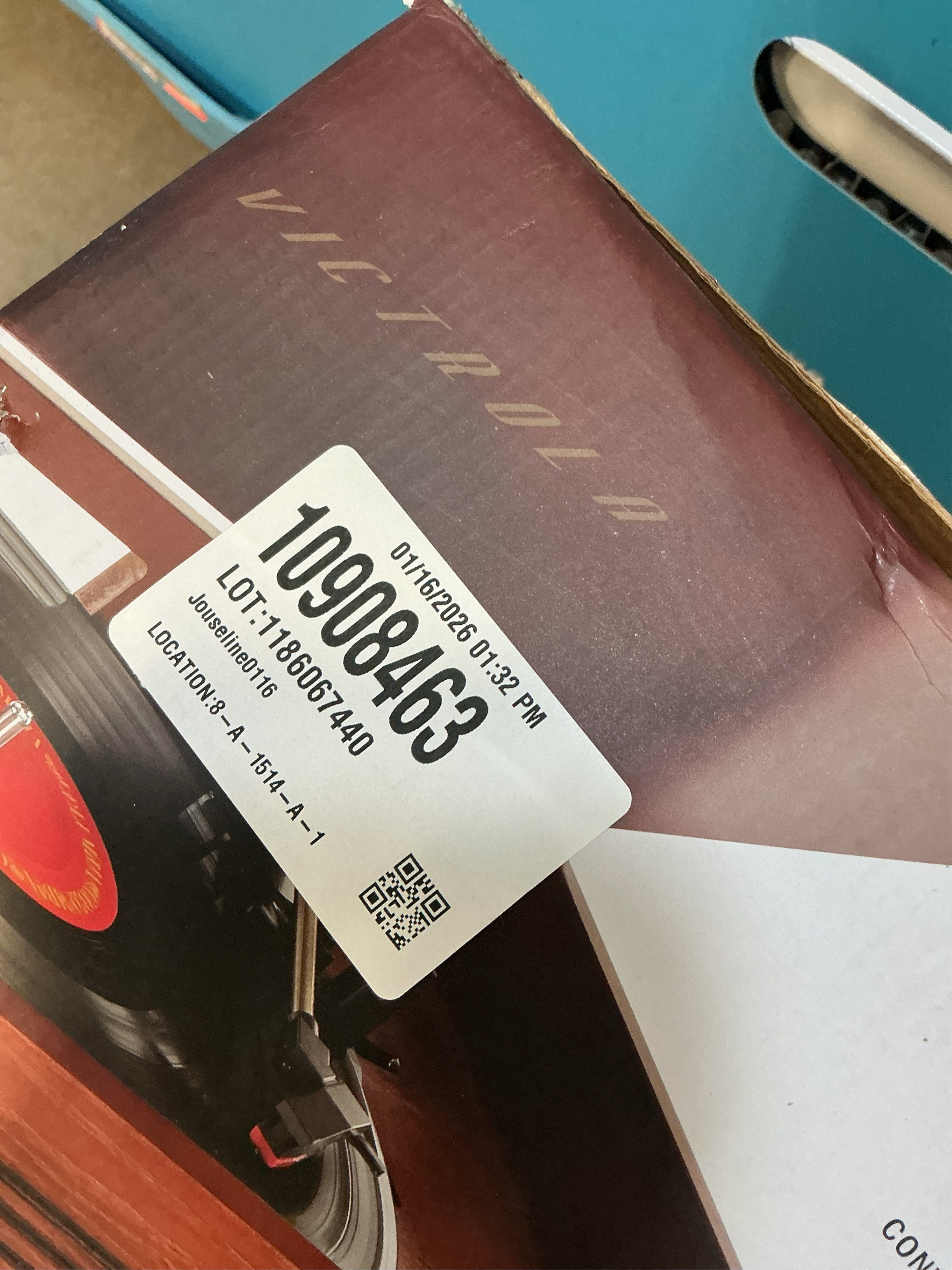 Victrola Aviator Signature Bluetooth Record Player, Mahogany - 1