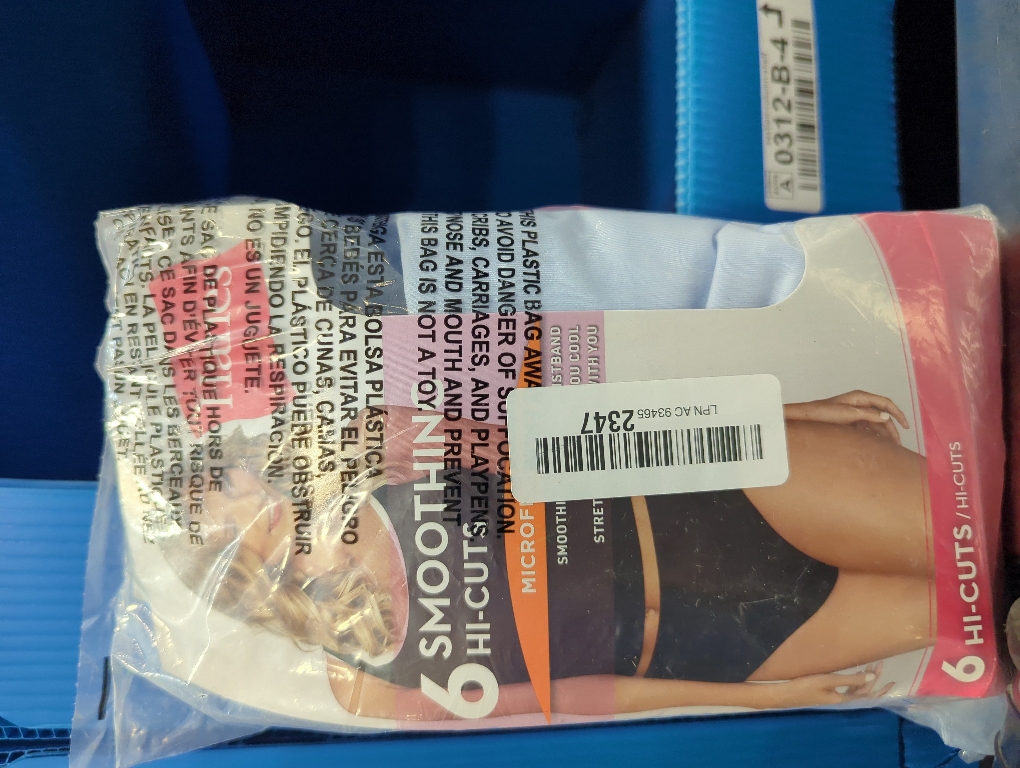 Size 2XL Hanes Women's Signature Smoothing Microfiber Hi-Cut Underwear, 6-Pack