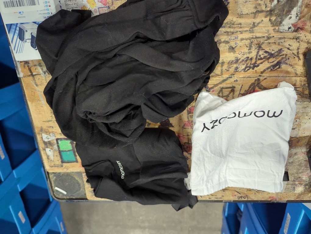 Momcozy Baby Wrap Carrier, Easy to Wear Infant Carrier Slings, Lightweight Hands Free Baby Sling, Adjustable Baby Carriers for Newborn to Toddler 8-35 lbs, Black