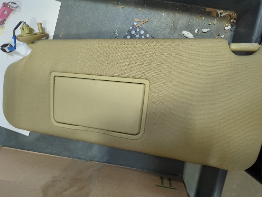 Sun Visor for Honda CRV 2017-2022 Without Light, Left Driver Side Beige SunVisor Replacement 83280TLAA12ZB