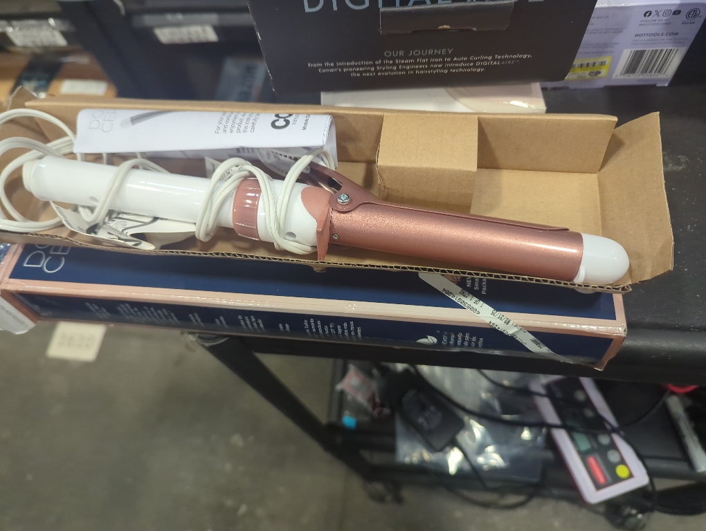 Color rose gold Conair Double Ceramic Gentle Rose Gold 1 Inch Curling Iron