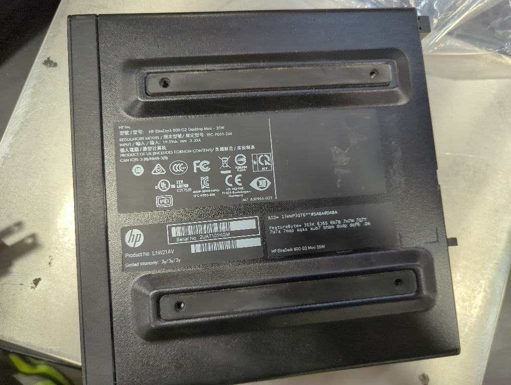 HP EliteDesk 800 G2 Desktop Mini