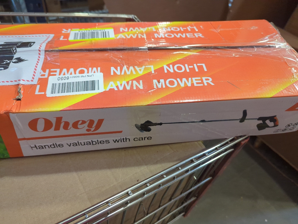 Cordless Weed Wacker, Ohey Electric Brush Cutter, Adjustable Pole Length Weed Eater, Foldable & Lightweight, 3 Blade Types, Battery-Powered Cordless Weed Eater for Lawn, Garden, Yard Work