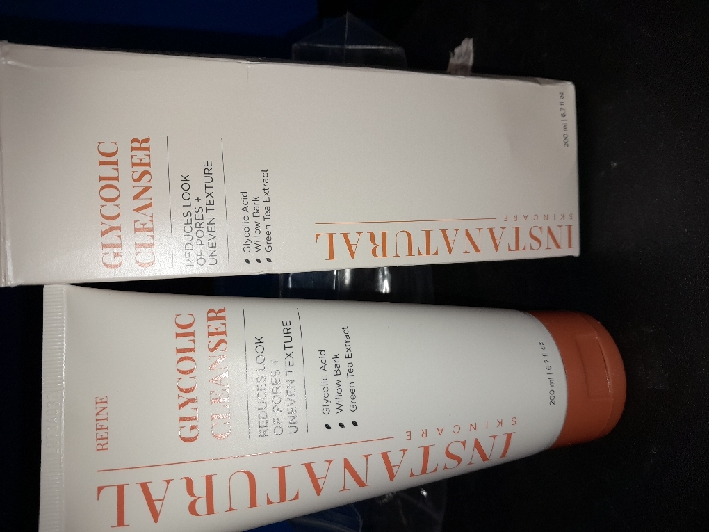 InstaNatural Glycolic Acid Cleanser Face Wash for Women & Men, Gently Exfoliating, Pore Minimizer, Anti Aging, Blackhead Remover, Acne Facial Treatment with Botanical Extracts, 6.7 Fl Oz