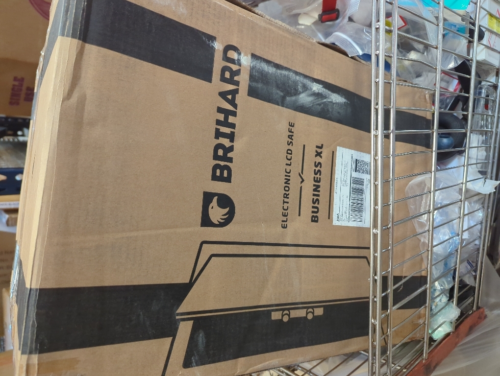 BILLCONCH Smart Gun Safe with Security Cable - Biometric Pistol Safe for Handgun 4 Ways Quick Access with Fingerprint/Keypad/Key/APP Lock, for Nightstand Bedside Home Car with LCD and Voice Guide