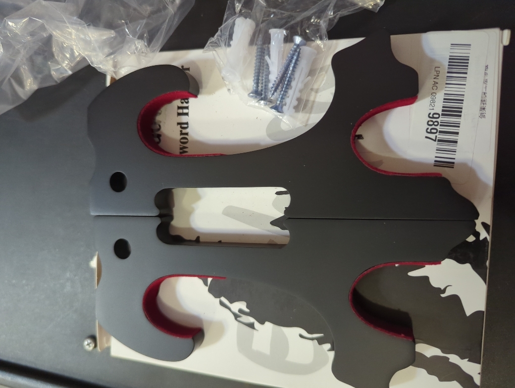 Eforlife 2/Set Sword Hook Wall Mount Samurai Sword Hanger Display Holder Adjustable for Katana Wakizashi Tanto Genji Sword Weapon Rack