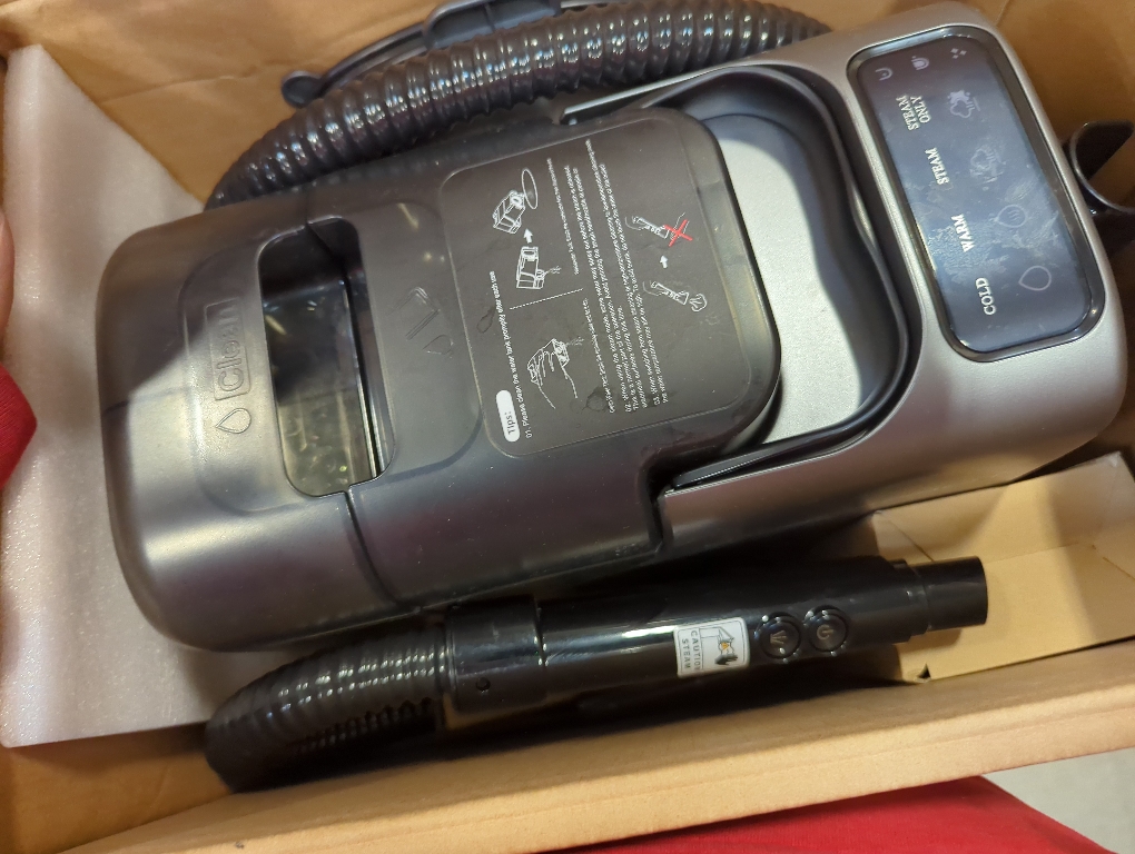 Portable Carpet Cleaner Machine with Steam and Heating Techology 122 Black