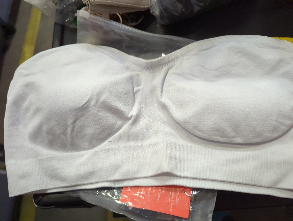 Size XL Lusait Strapless Bra for Women Non-Slip Silicone Padded Bandeau Bra Wireless Tube Top Bralette