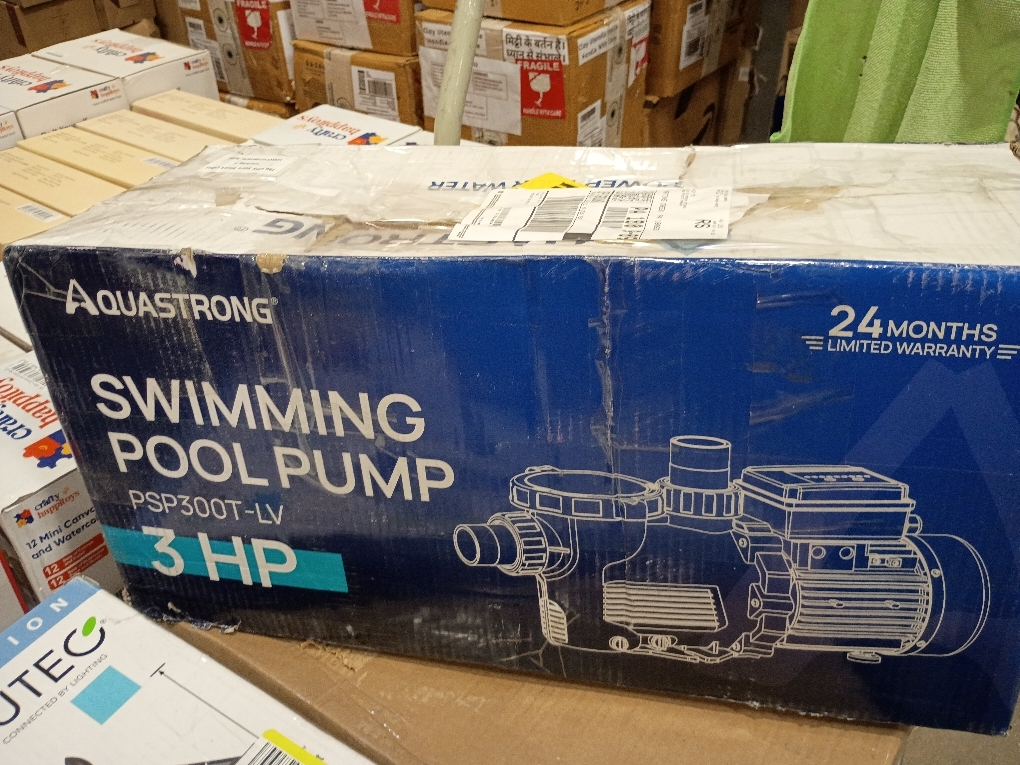 Aquastrong 3HP In/Above Ground Pool Pump, Single Speed, 115V, 9350GPH, High Flow, Powerful Self Primming Swimming Pool Pumps with Filter