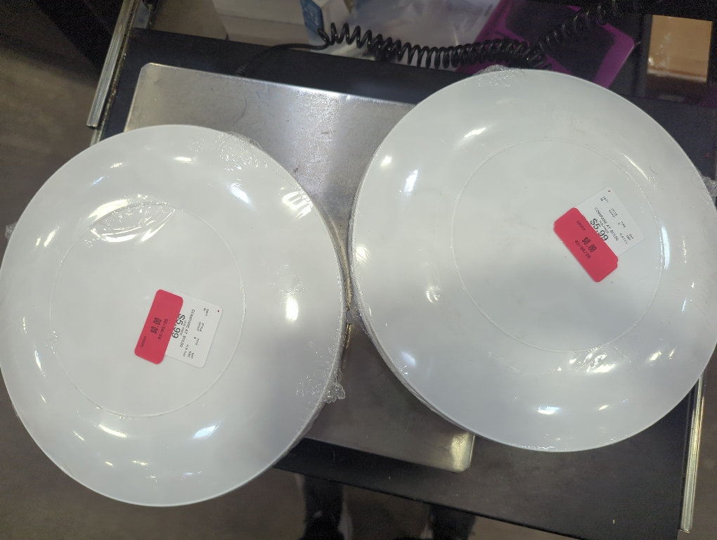 Artonomo Creative 24 Dinner Plates Sea Shell Pattern