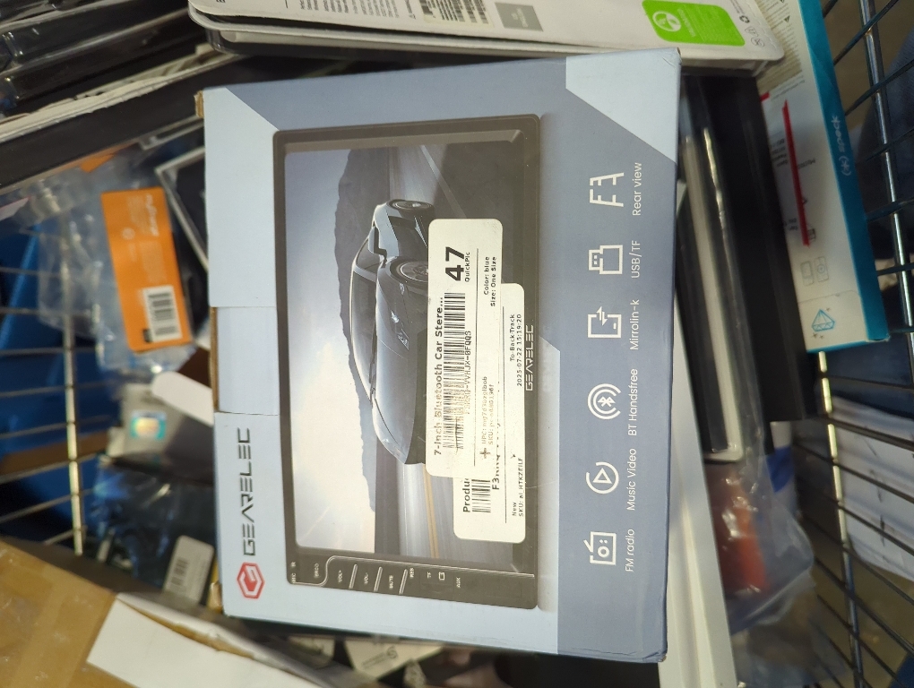 Pyniro Universal Double Din Car Stereo with Wireless CarPlay & Android Auto, 7 HD Touch Screen Head Unit with Backup Camera/External Microphone, Car Radio Supports Bluetooth/SWC/FM/USB/RGB