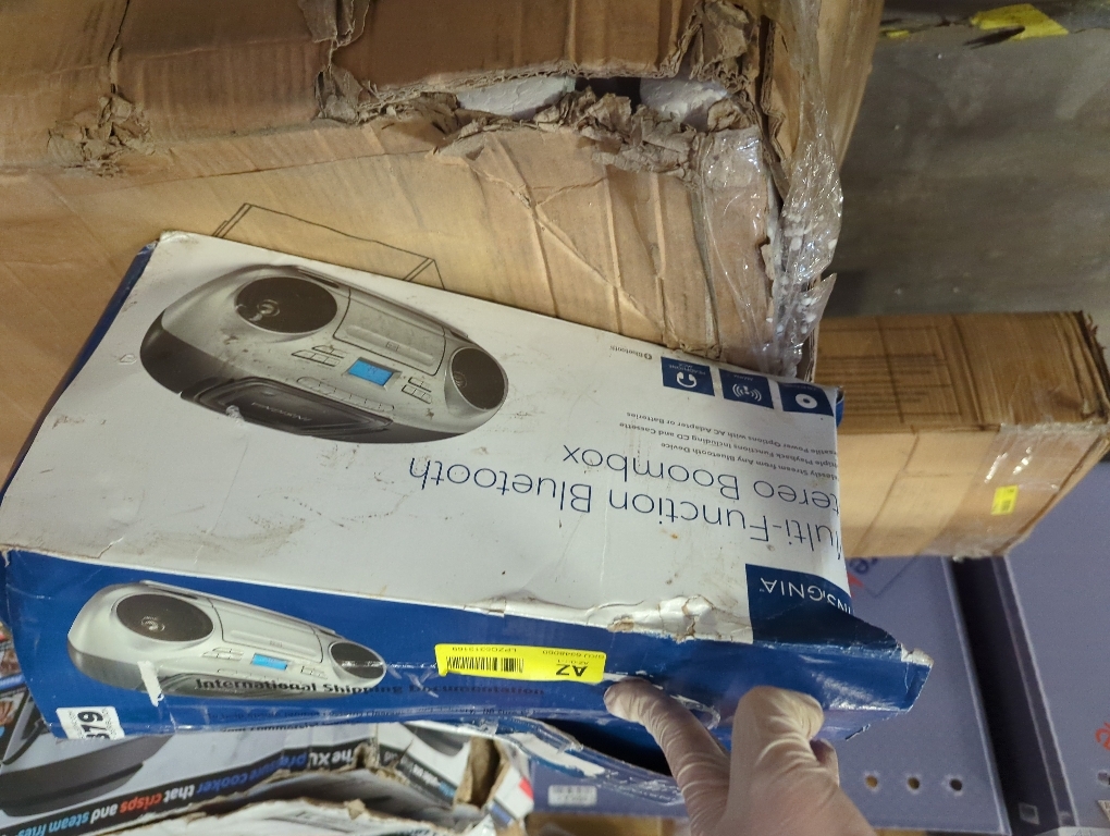 Insignia AM/FM Radio Portable CD Boombox with Bluetooth