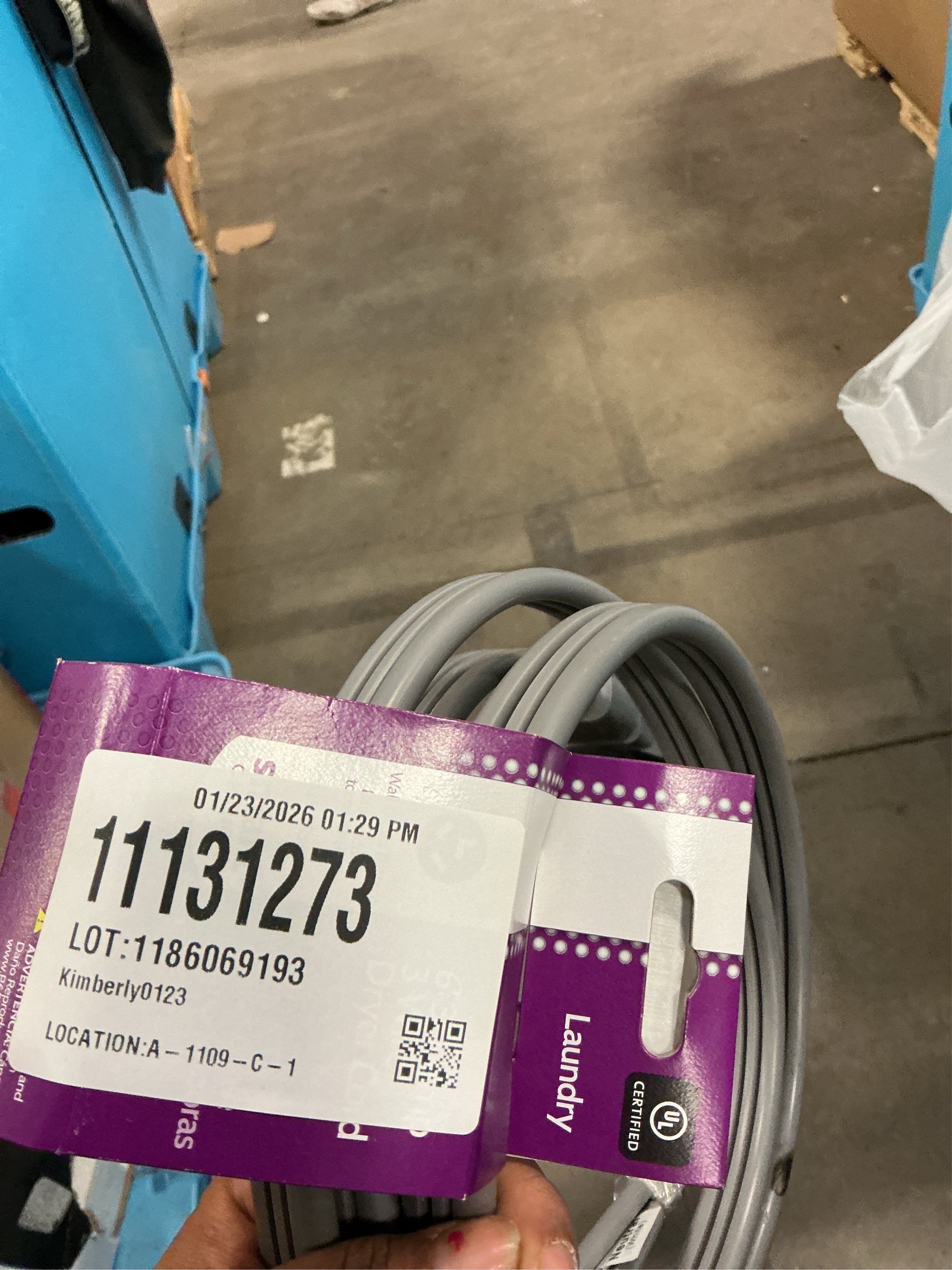 Smart Choice - 6' 30 Amp 3-Prong Dryer Cord Required for Hook-Up - Gray