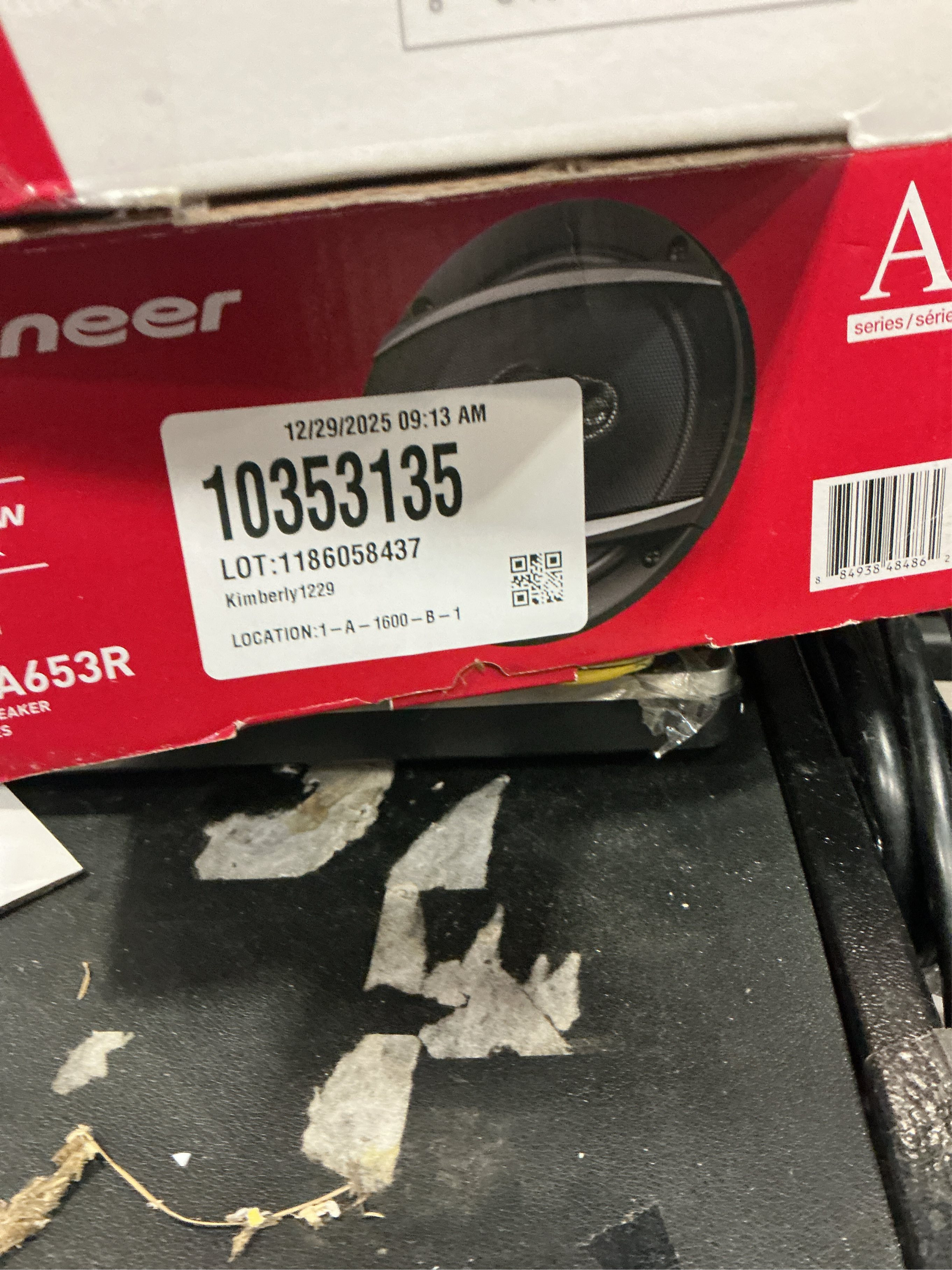 Pioneer High Efficient Adjustable Car Speakers with Cables, PP Black, 6-1/2