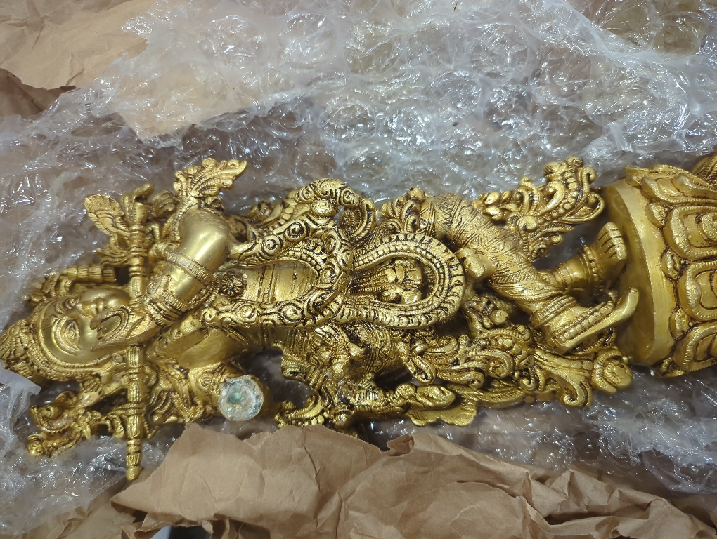 eSplanade - Brass Radha Krishna - Big Size - Brass Radha Idol Statue Sculpture  (Krishna Antique)