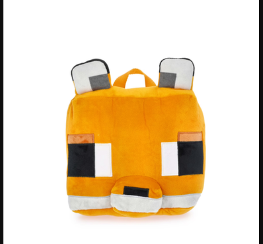 Minecraft stuffed Fox backpack