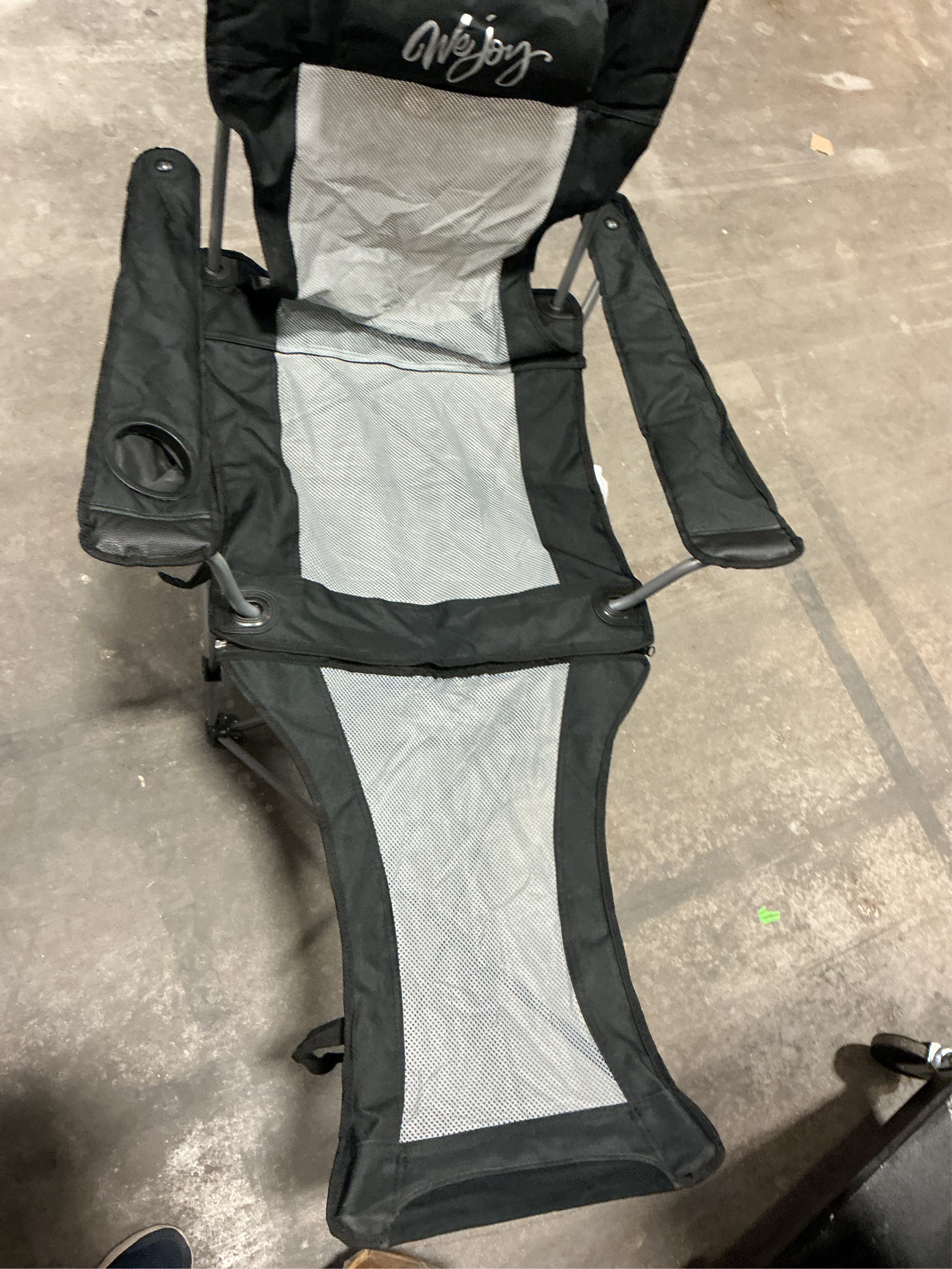 #WEJOY 2-in-1 Reclining Camping Chair with Footrest for Adults Folding Lounge Chair with Adjustable Backrest Lightweight Camping Chairs Heavy Duty Camp Chairs for Outdoor