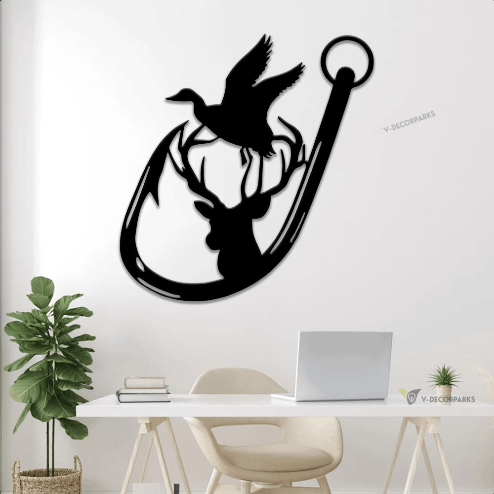 Personalized Hunting Metal Sign With Led Lights, Deer Hunting Campsite Decor, Hunting Gifts For ...