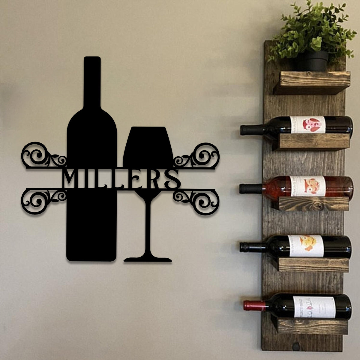 Personalized Wine Metal Bar Sign, Custom Pub, Tap, Cafe