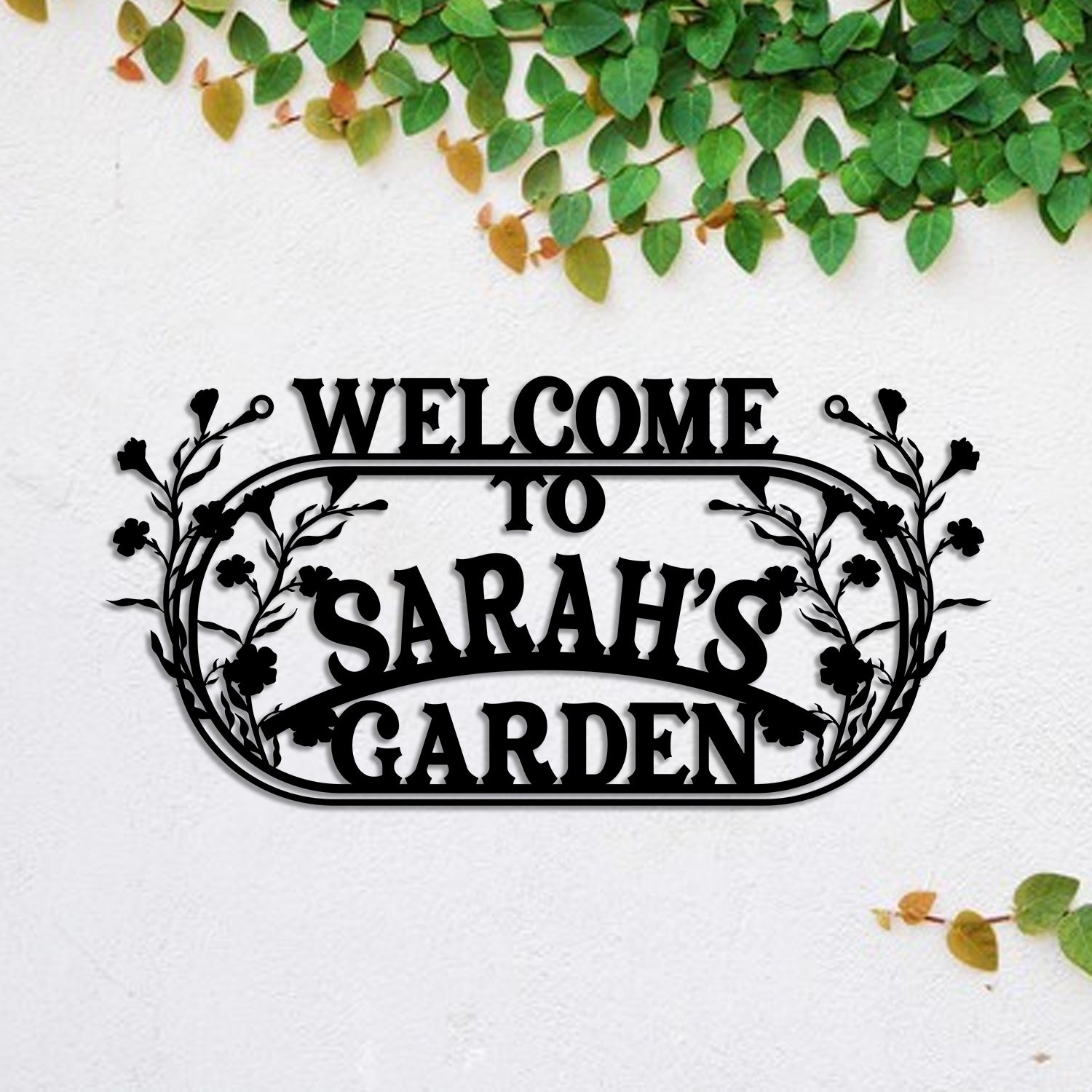 Personalized Metal Garden Sign, Custom Outdoor Garden Stake, Home Decor
