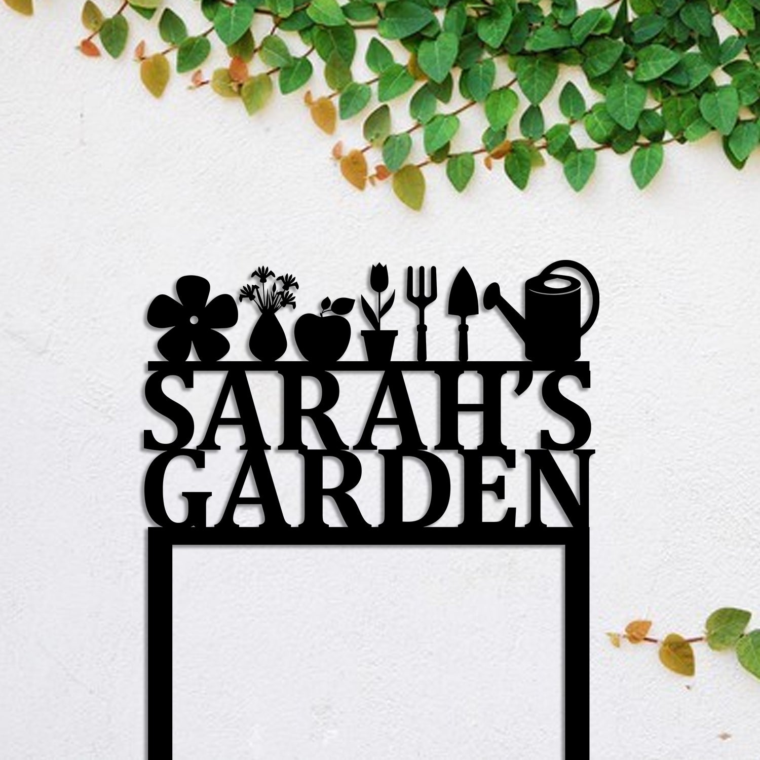 Metal Garden Sign, Custom Outdoor Garden Stake, Home Decor, Wedding, Anniversary Art Gift For Her
