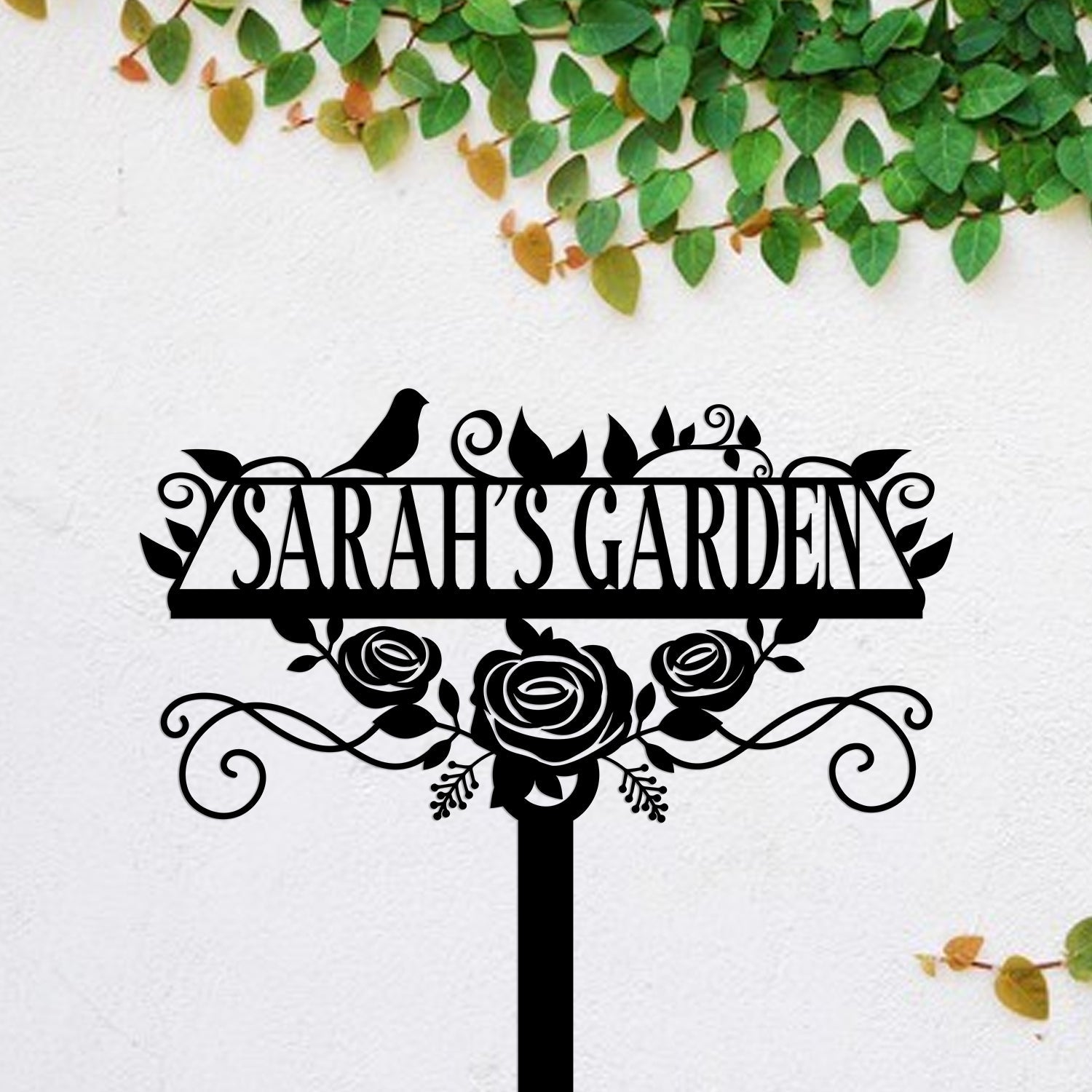 Personalized Metal Garden Sign, Decor, Wedding, Anniversary Art Gift For Her, Gardening Lovers