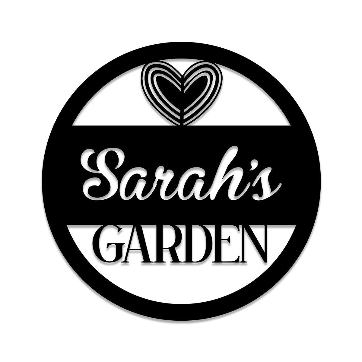 Metal Garden Sign, Custom Outdoor Garden Stake, Home Decor, Wedding, Anniversary Art Gift For Gardening Lovers