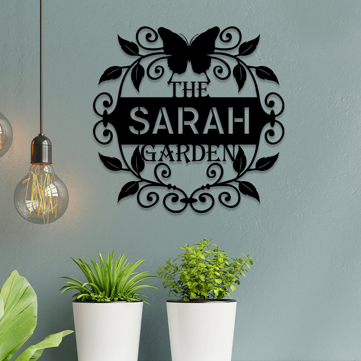Personalized Metal Garden Sign, Home Decor, Wedding Gift For Her, Gardening Lovers
