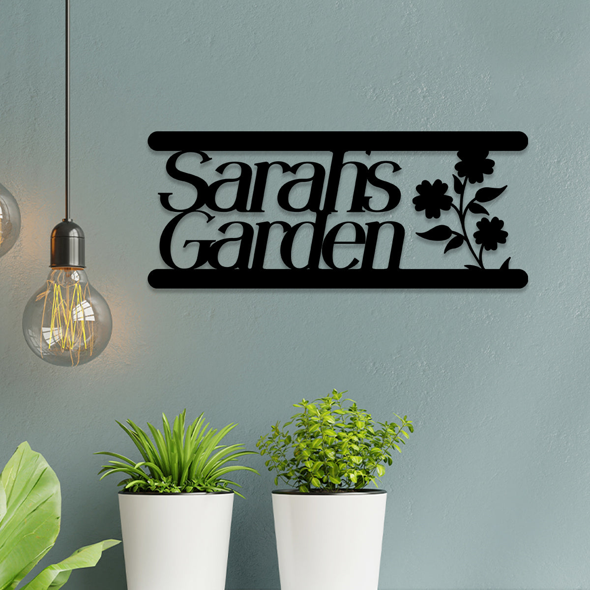 Metal Garden Sign, Custom Garden Stake, Home Decor, Wedding Gift