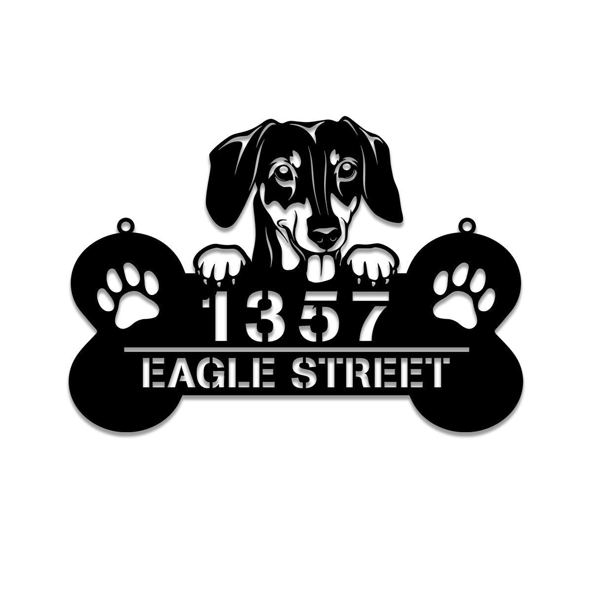 Personalized Dog Breed Dachshund Metal Sign, Custom Pet Housewarming Metal Art Wall Decor, Wedding, Anniversary Gift For Dog Lovers