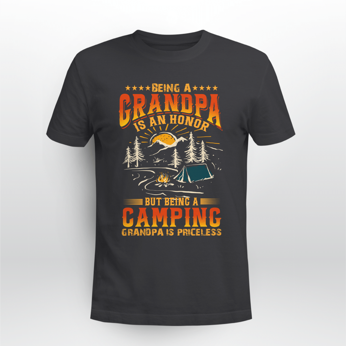 Being A Grandpa Is An Honor But Being A Camping Grandpa Is Priceless Shirt, Camping T-shirt Gift For Dad