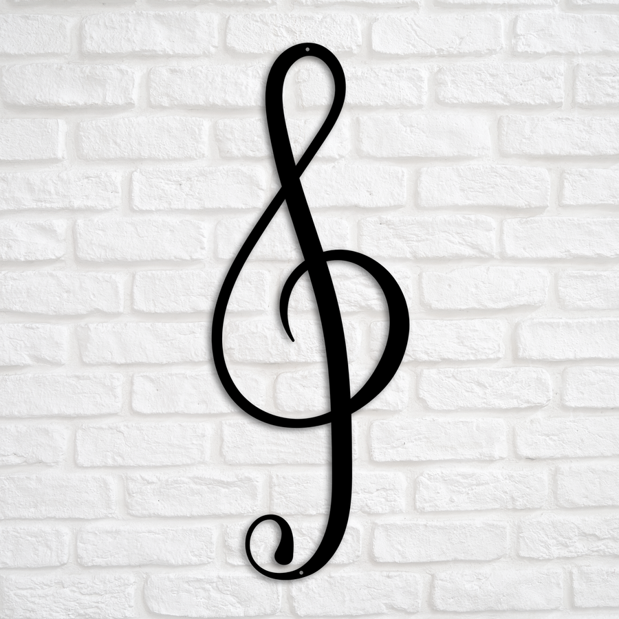 Musical Symbol Wall Art Cut Metal, Metal Art Wall Decor, Cut Wall