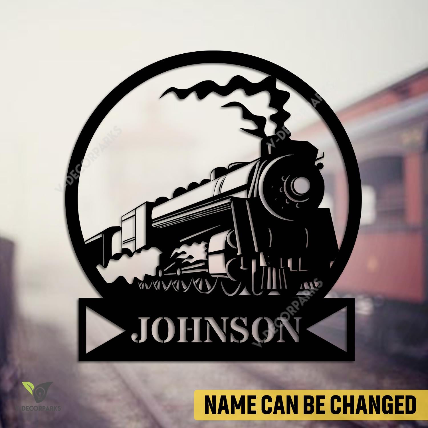 Customized Train Driver Metal Sign, Train Station, Rail, Railway, Laser Cut Artwork
