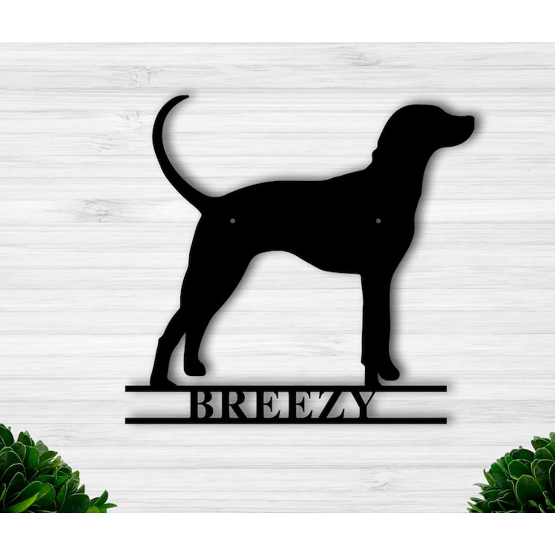 Customized Dog Metal Wall Art, Dog Vintage Metal Sign Pet Outdoor