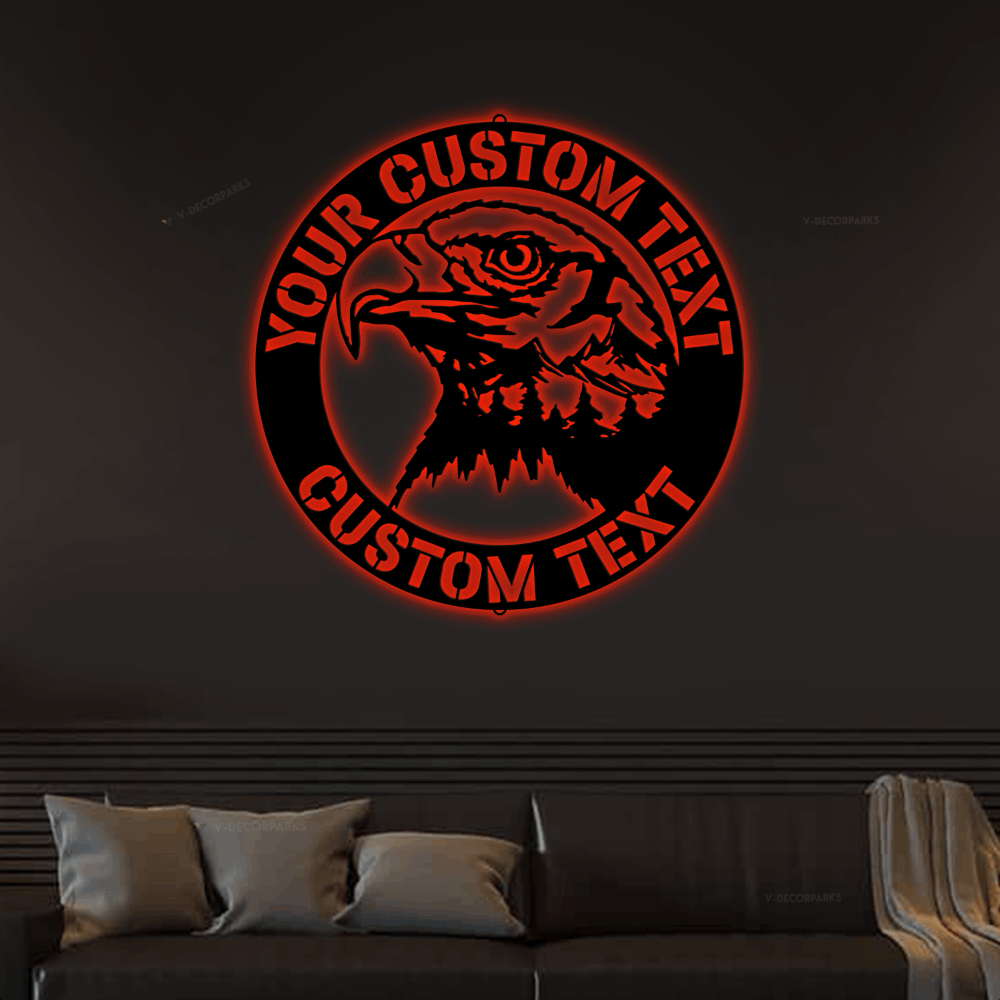 Custom Metal Words Wall Art, Font Options Text Wall Art, Choose Your