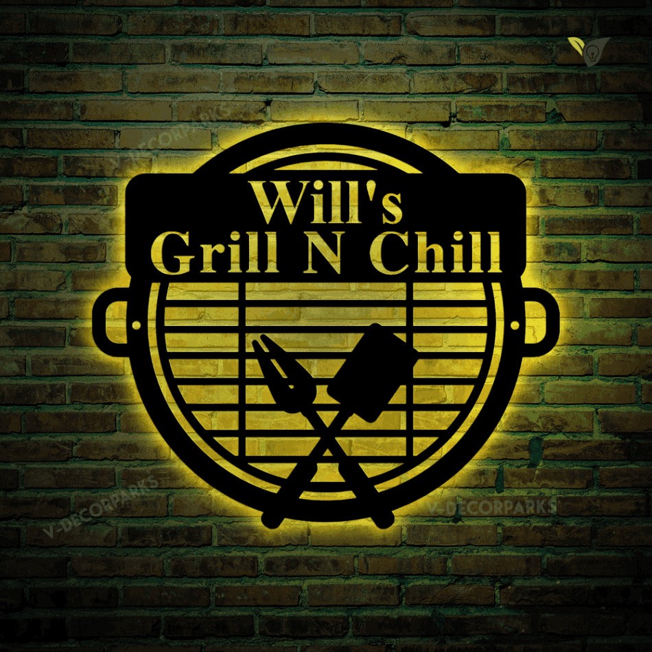 Personalized Metal Bbq Sign, Personalized Grill Sign, Personalized Bbq Sign, Bbq Grill Sign, Bbq