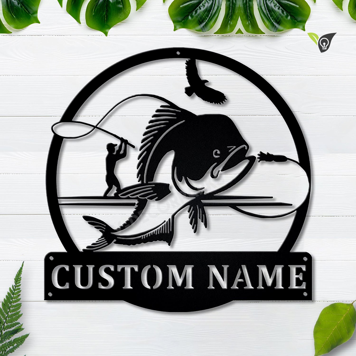 Personalized Mahi-mahi Fishing Fish Pole Metal Sign Art V2, Custom Mahi ...