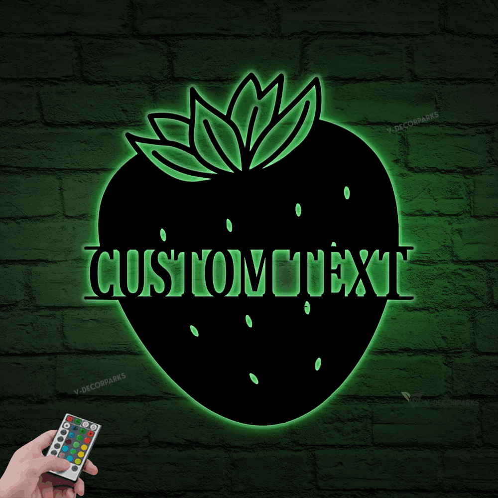 Personalized Metal Name Sign With Led Lights, Custom Oil Field Sign ...