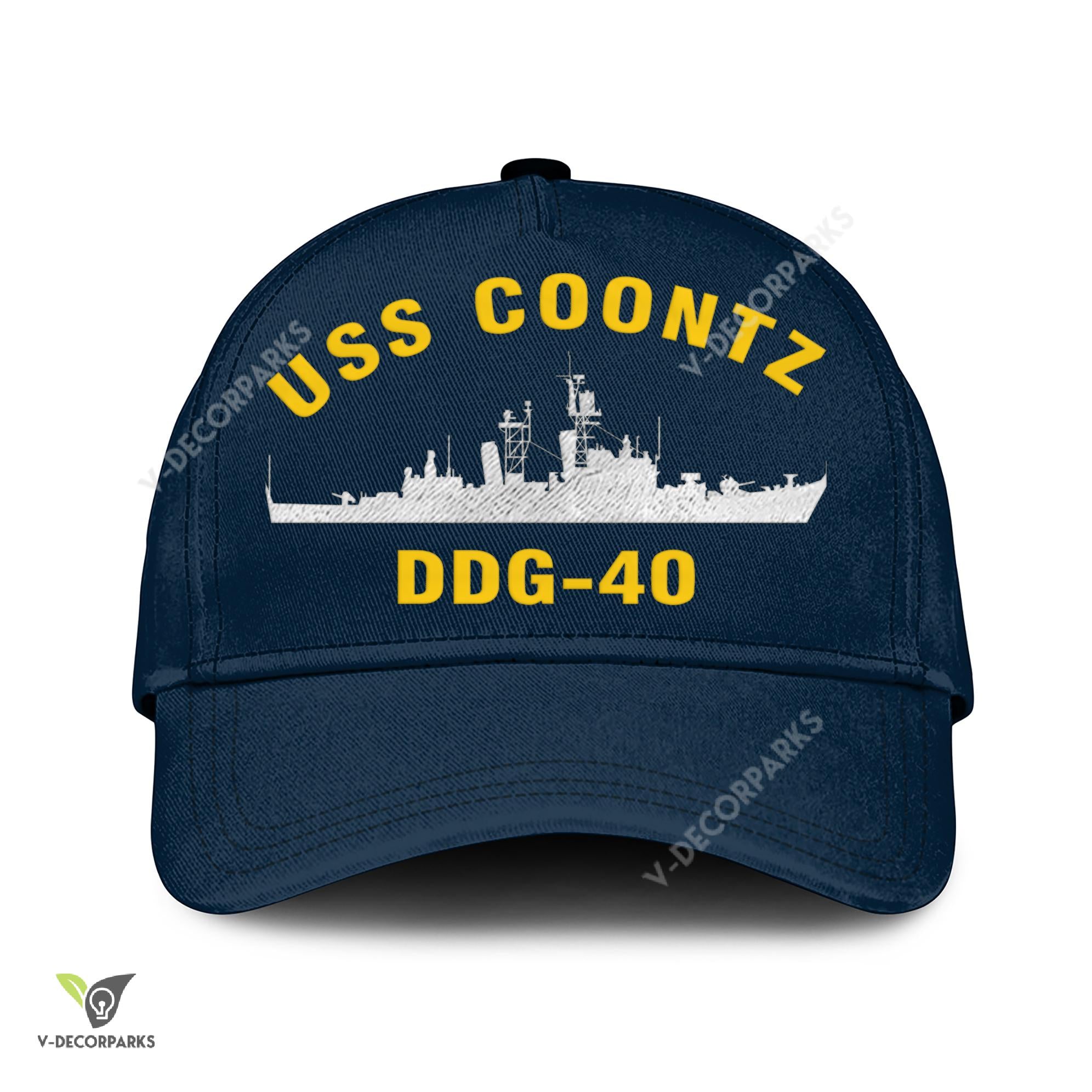 Uss Coontz Ddg-40 Classic Baseball Cap Gift For Navy Veteran, Custom ...