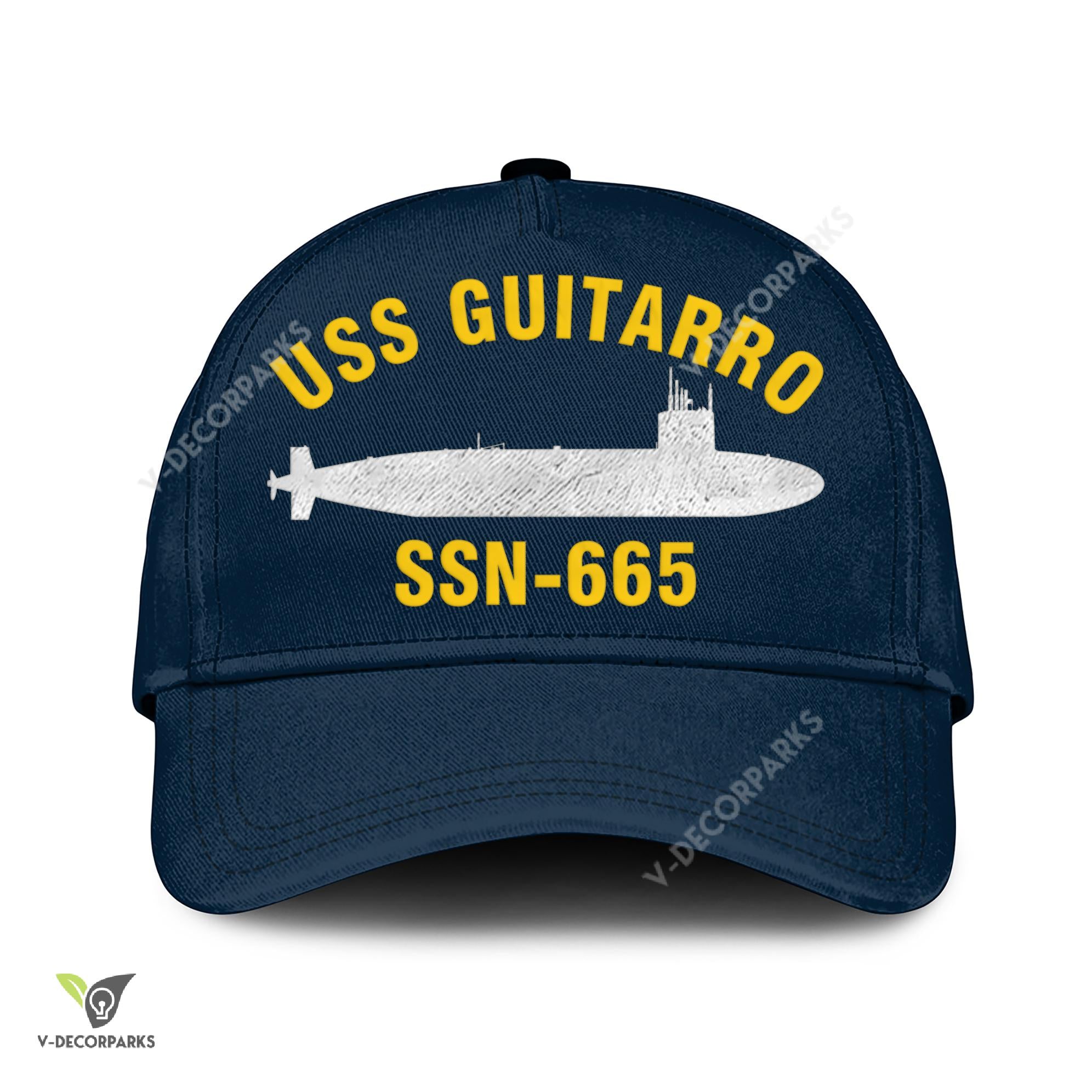 Uss Guitarro Ssn-665 Classic Baseball Cap Gift For Navy Veteran, Custom ...