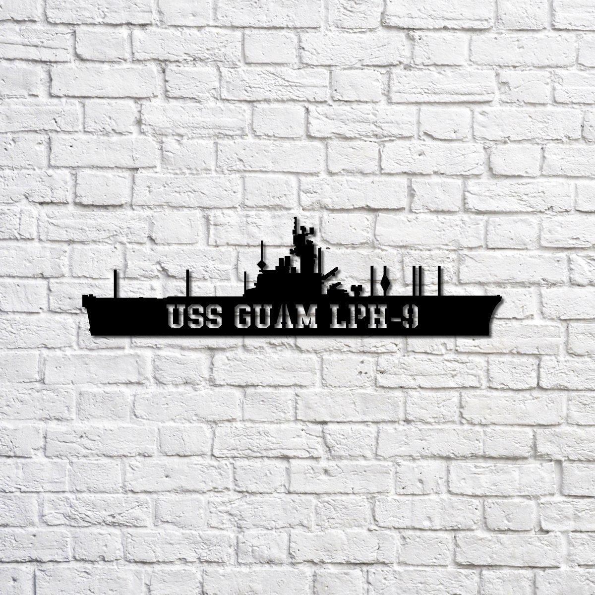 Uss Guam Lph-9 Navy Ship Metal Sign, Memory Wall Metal Sign Gift For ...