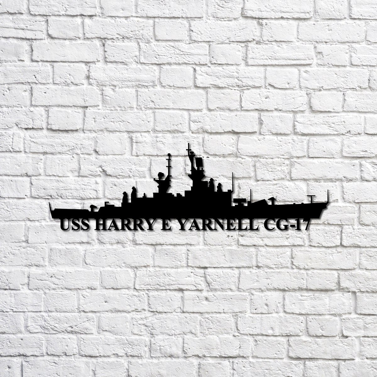 Uss Harry E Yarnell Cg17 Navy Ship Metal Sign, Memory Wall Metal Sign