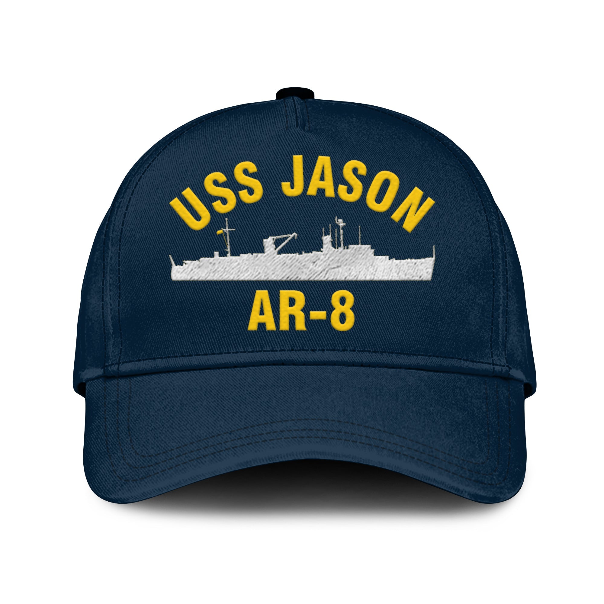 Uss Jason Ar-8 Classic Cap, Custom Print/embroidered Us Navy Ships Classic Baseball Cap, Gift For Navy Veteran