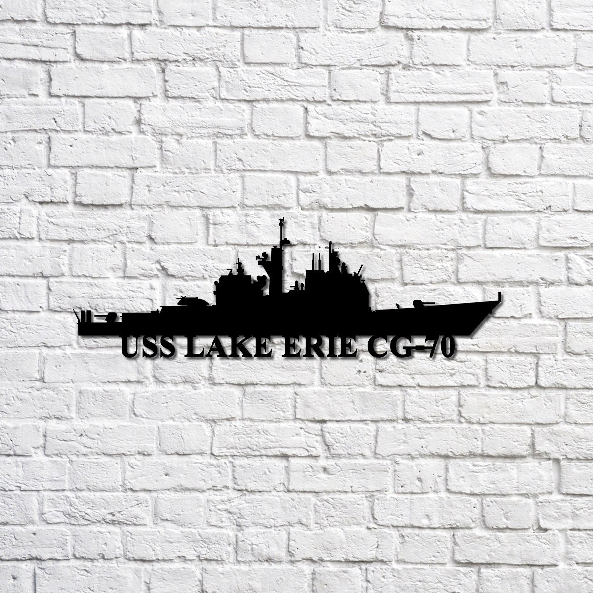 Uss Lake Erie Cg-70 Navy Ship Metal Sign, Memory Wall Metal Sign Gift ...