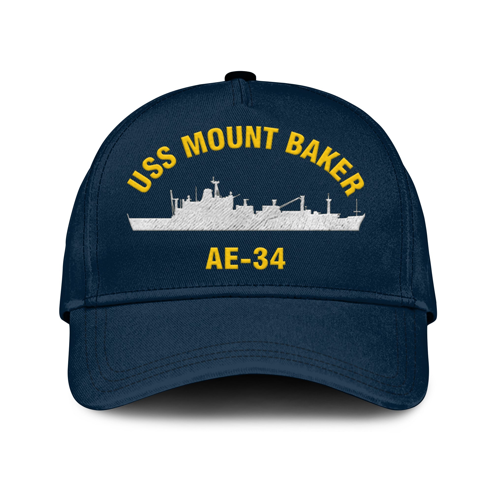 Uss Mount Baker Ae-34 Classic Cap, Custom Print/embroidered Us Navy ...