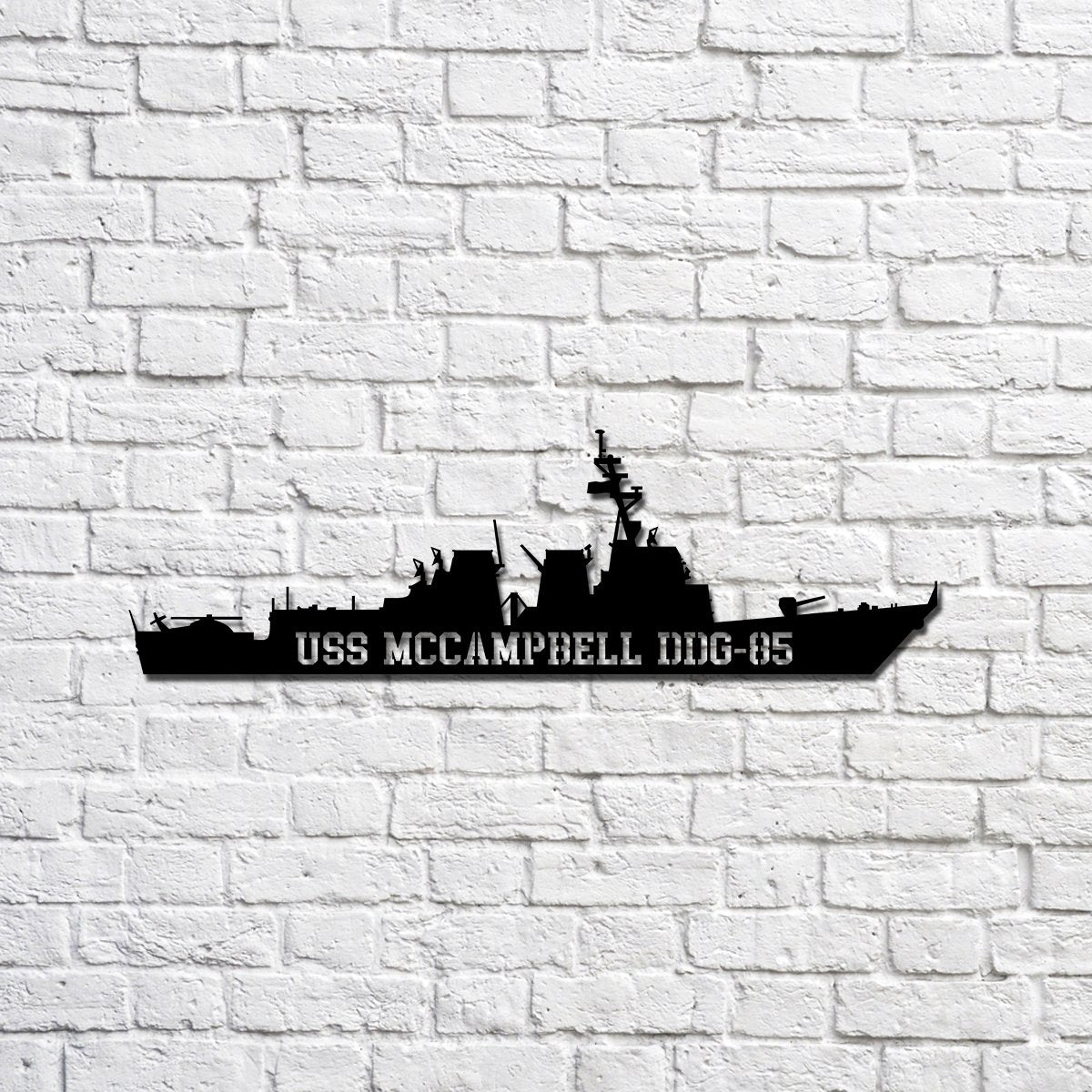 Uss Mccampbell Ddg-85 Navy Ship Metal Sign, Memory Wall Metal Sign Gift ...