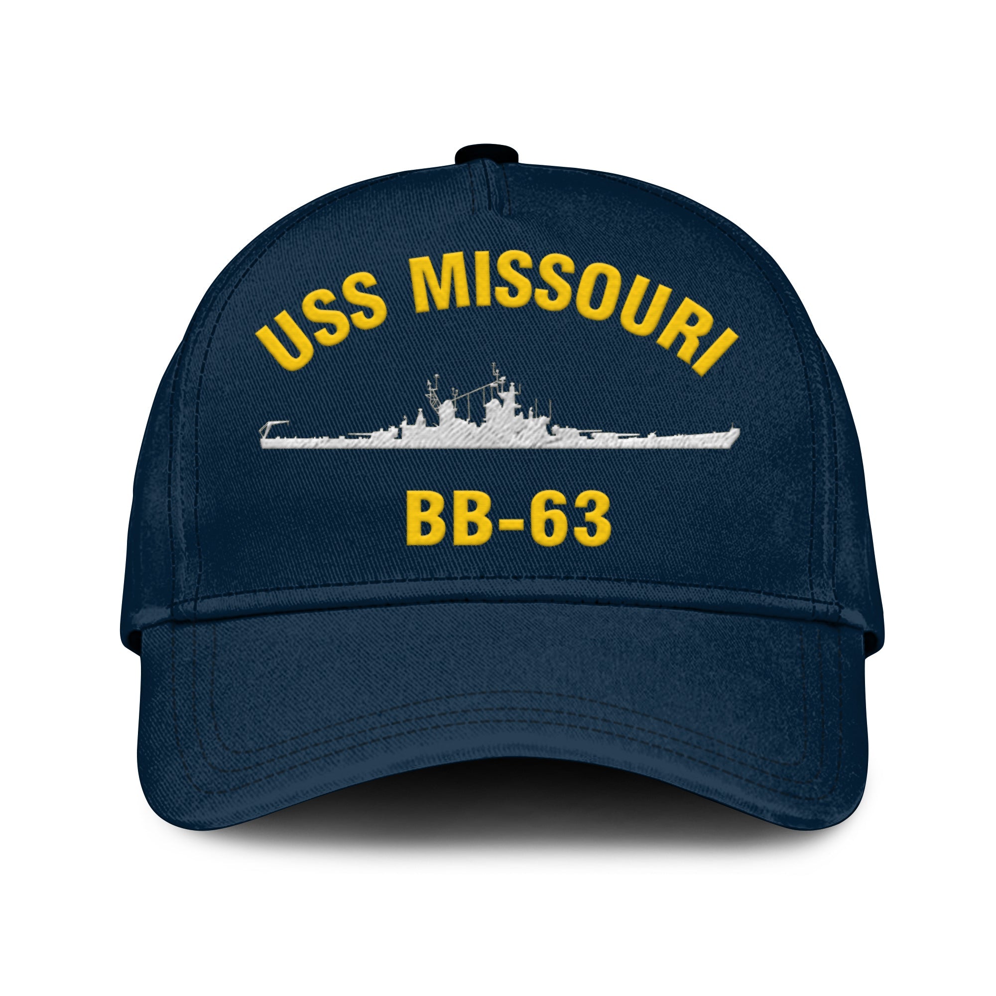 Uss Missouri Bb-63 Classic Cap, Custom Print/embroidered Us Navy Ships ...