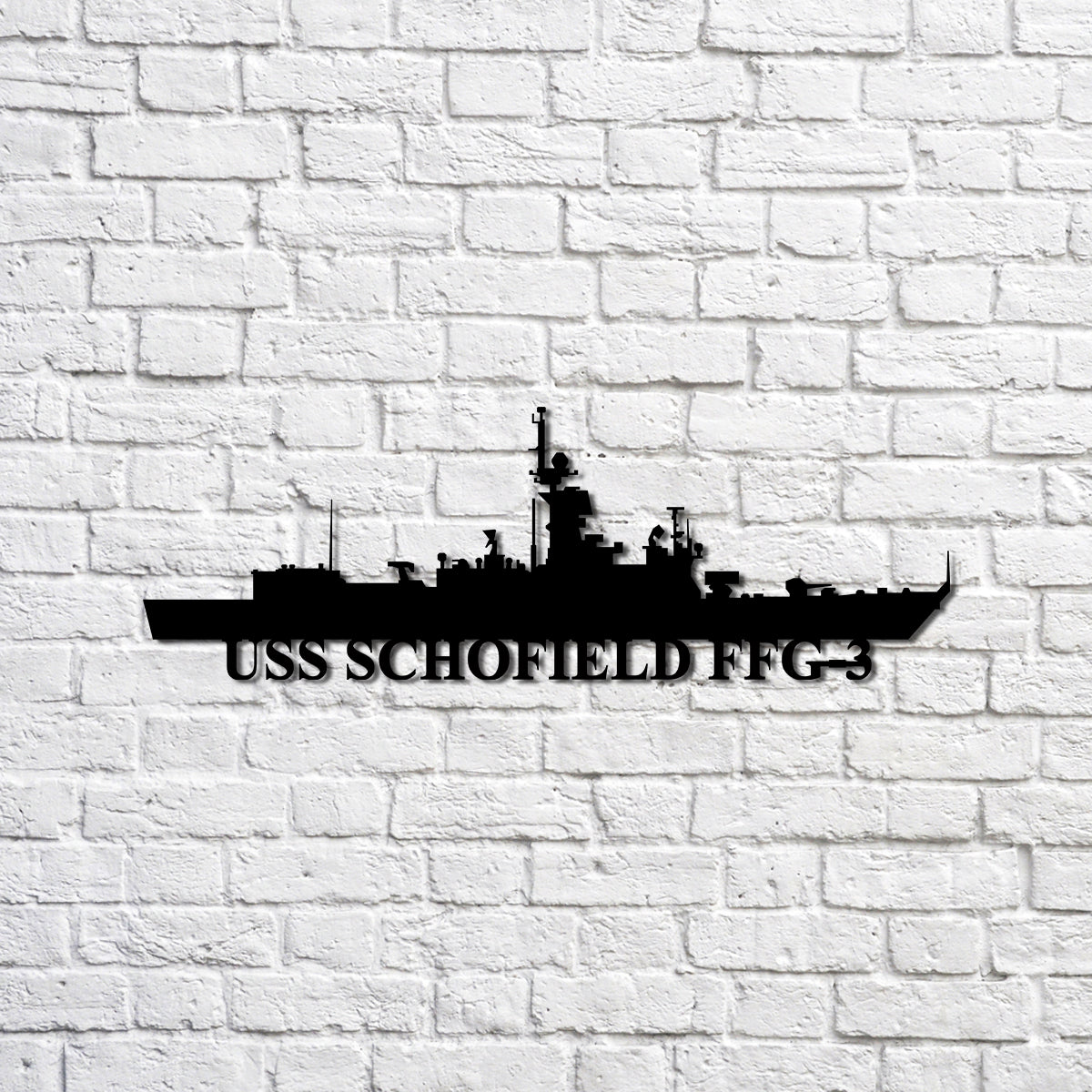 Uss Schofield Ffg-3 Navy Ship Metal Sign, Memory Wall Metal Sign Gift ...