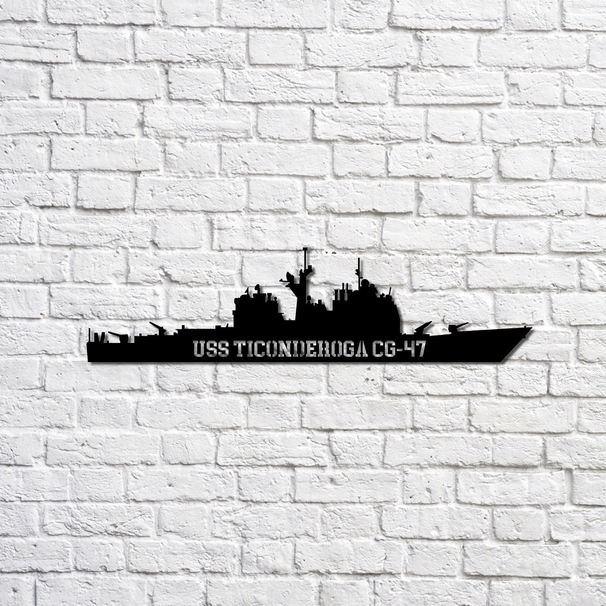 USS Ticonderoga CG-47 Navy Ship Decal | 3.8 Inch Military Sticker